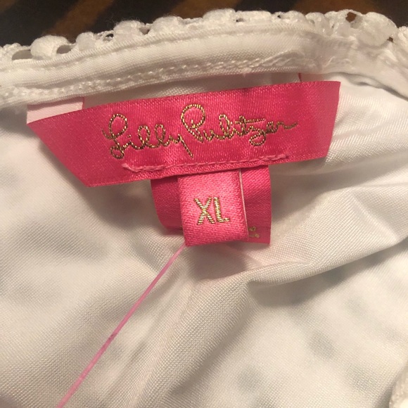 NWT Lily Pultizer Parigi Scalloped She’ll  Lace Maxi Dress XL Resort White - Picture 8 of 9